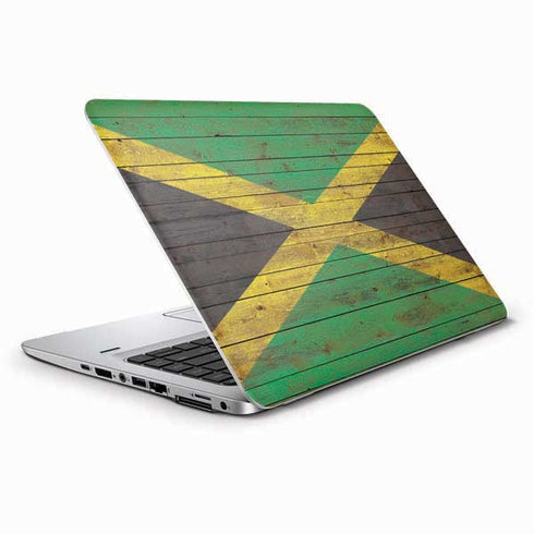 Jamaican Flag Dark Wood HP Elitebook Skin